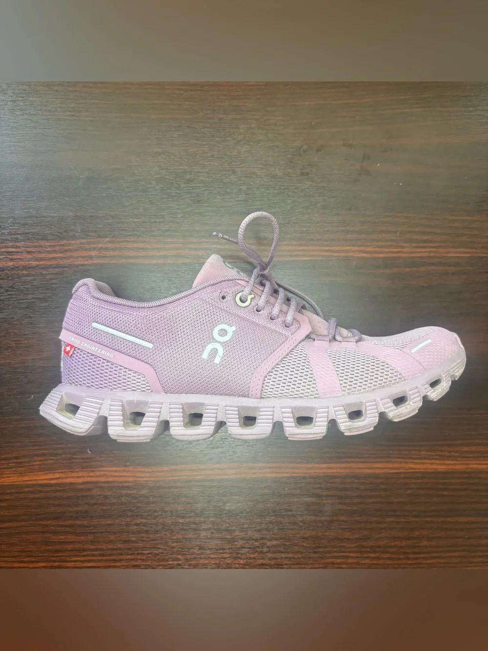 On Cloud 6 Waterproof Shoes Mauve/Purple Women’s Size 7 - Picture 7 of 16